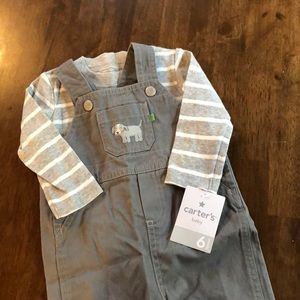 Carters baby boy 6 months NWT overalls